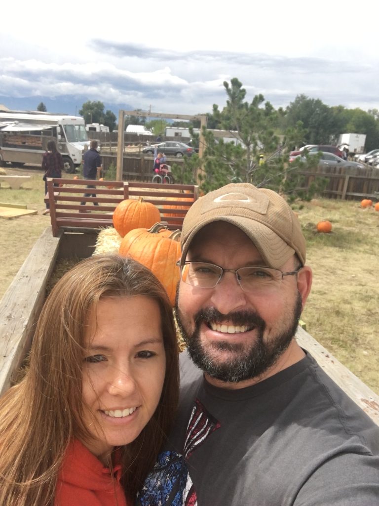 Rows of fresh pumpkins at a family pumpkin patch near Lake of the Ozarks in mid-Missouri